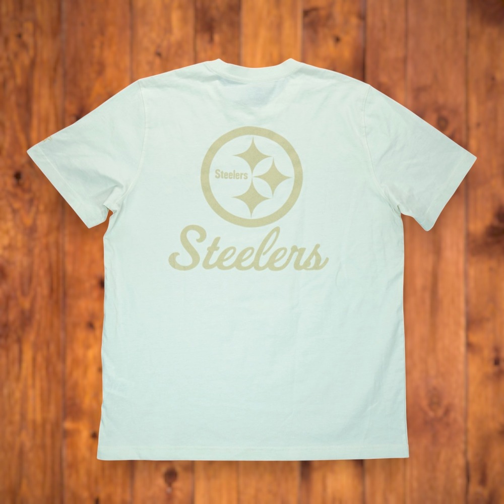 NWOT Starter Pittsburgh Steelers Embroidered Logo T-Shirt Mens Large Short Sleev